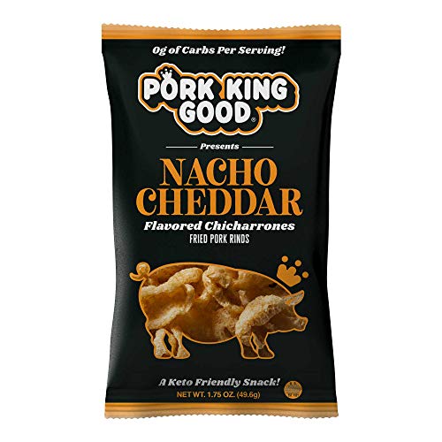 Pork King Good Nacho Cheddar Pork Rinds Chicharrones 4 Pack