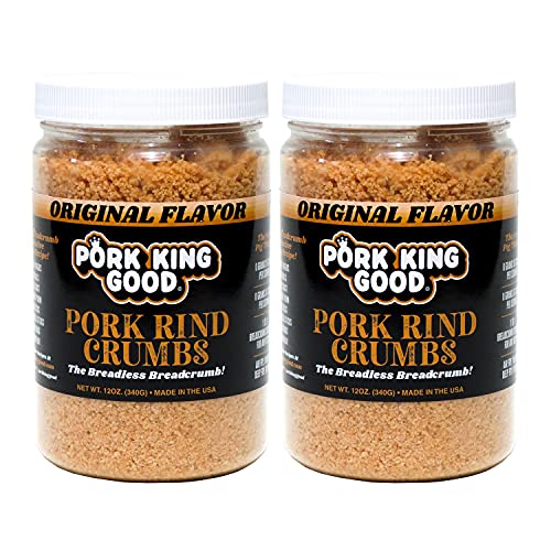Pork King Good - Pork Rind Breadcrumbs - 2 Pack! Keto Friendly, ...
