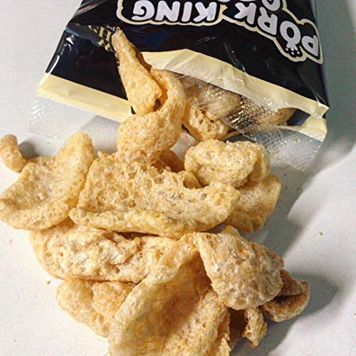 Pork King Good Pork Rinds Chicharrones White Cheddar, 4 Pack