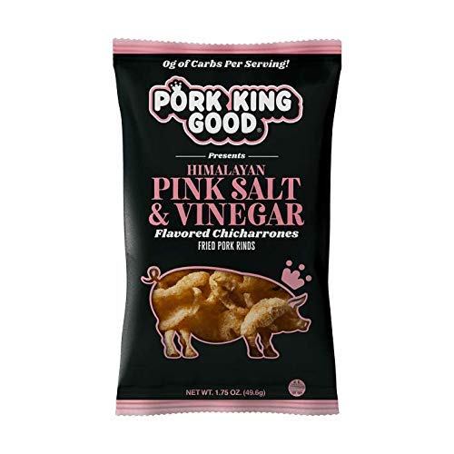 Pork King Good Pork Rinds - Himalayan Pink Salt &Amp; Vinegar 24 Pac