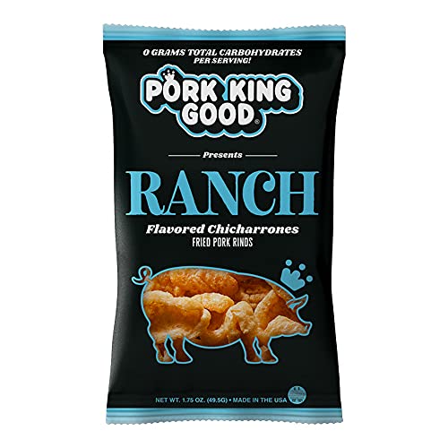 Pork King Good Ranch Pork Rinds Chicharrones 4 Pack Keto Snacks