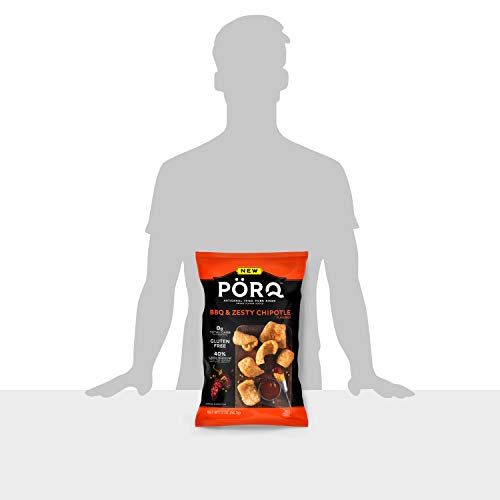 Porq Artisan Fried Pork Rinds - Bbq &Amp; Zesty Chipotle; Keto Frien