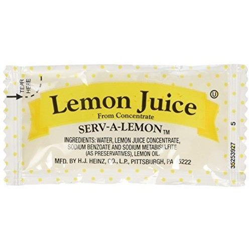 Portion Pac Lemon Juice Packets - 4 Gram 25 Ct.