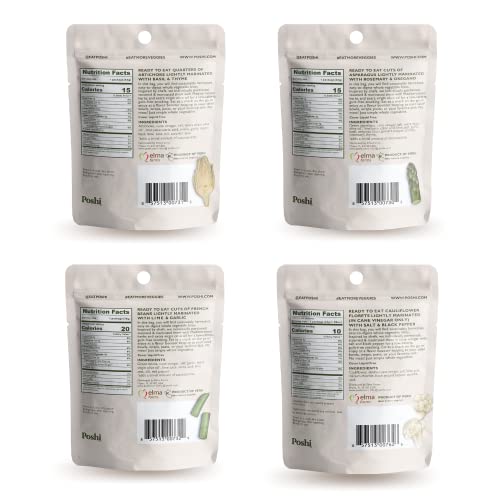 POSHI Vegetable Snack Variety Pack | Keto, Vegan, Paleo, Non GMO...