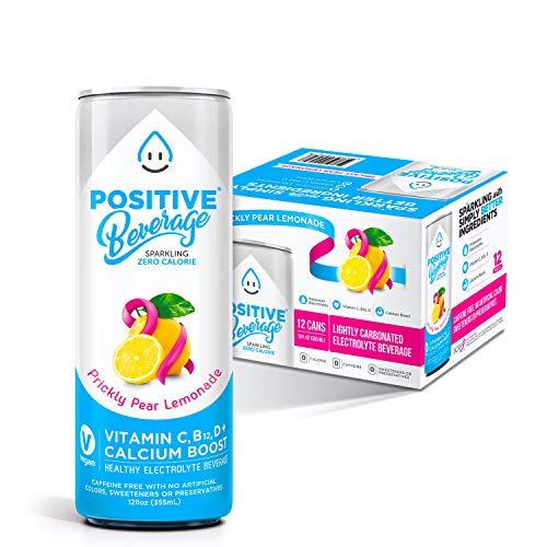 Positive Beverage Prickly Pear Lemonade, Zero Calorie, Electroly