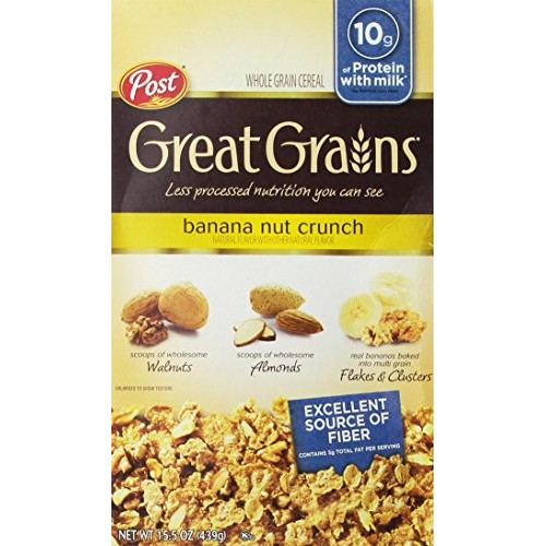 Post Great Grains Banana Nut Crunch Whole Grain Cereal 15.5 Oz
