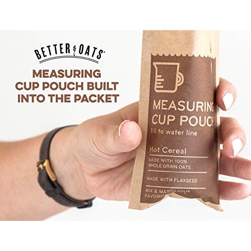 Better Oats Steel Cut Instant Oatmeal With Flax Seeds, Original,