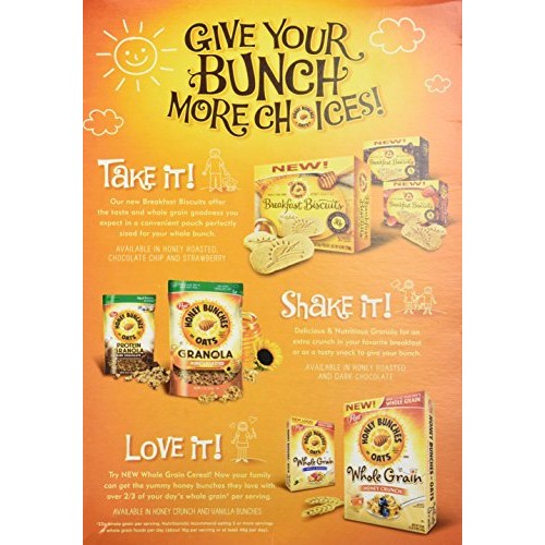 Honey Bunches Of Oats Crunchy Honey Roasted Cereal 14.5 Oz. 2 P
