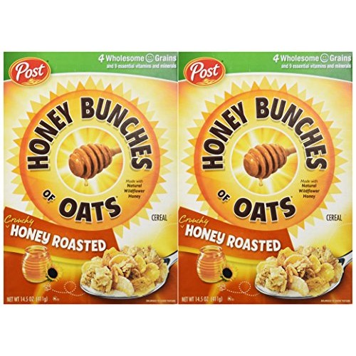 Honey Bunches Of Oats Crunchy Honey Roasted Cereal 14.5 Oz. 2 P