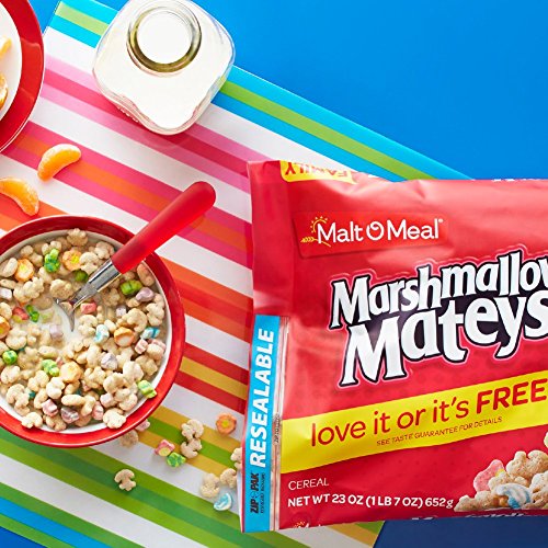 Malt-O-Meal Marshmallow Mateys Cereal, 23 Ounce Breakfast Cereal