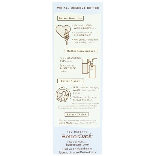 Post Better Oats Thick &Amp; Hearty Whole Grain Instant Oatmeal With