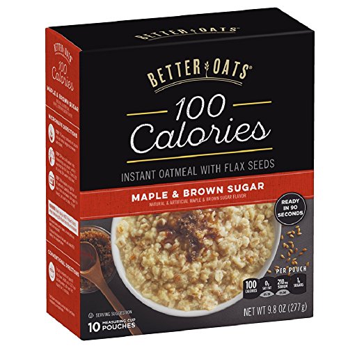 Better Oats 100 Calories Maple &Amp; Brown Sugar Instant Oatmeal Wit Better Oats 100 Calories Maple &Amp; Brown Sugar Instant Oatmeal Wit