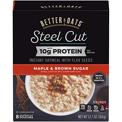 Better Oats Steel Cut Maple &Amp; Brown Sugar High Protein Instant O