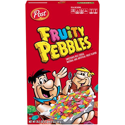Post Fruity Pebbles Gluten Free Breakfast Cereal, 20.5 Ounce Pa