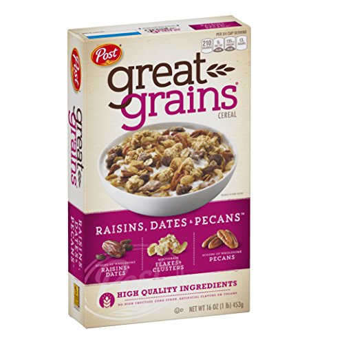 Post Great Grains Raisins, Dates &Amp; Pecans Whole Grain Cereal, 16