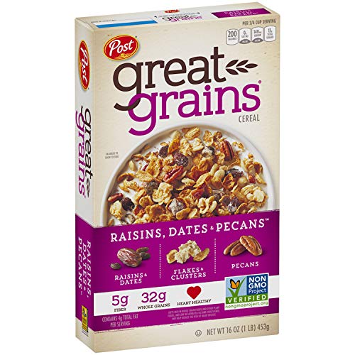 Post Great Grains Raisins, Dates &Amp; Pecans Whole Grain Cereal, 16