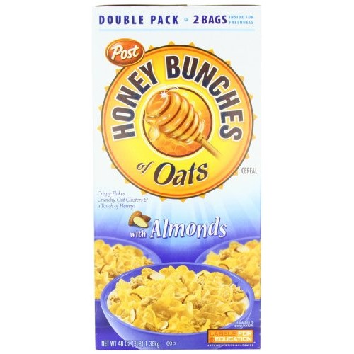 Post Honey Bunches Of Oats With Almonds Cereal Box, 1.36 Kg
