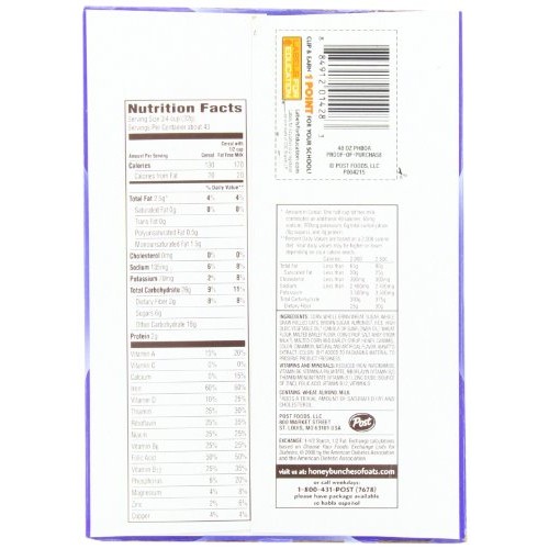 Post Honey Bunches Of Oats With Almonds Cereal Box, 1.36 Kg