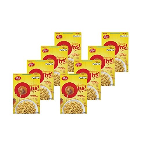 Post Honey Oh!S Cereal, Filled Ohs Breakfast Cereal, 14 Ounce P
