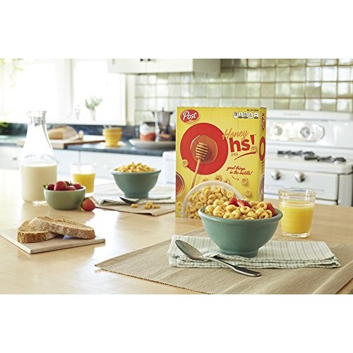 Post Honey Oh!S Cereal, Filled Ohs Breakfast Cereal, 14 Ounce P