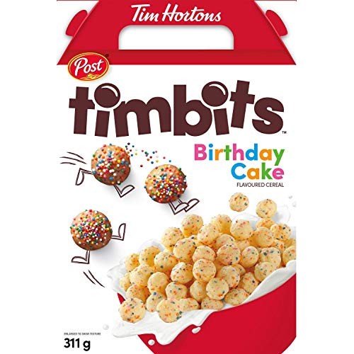 Post Tim Hortons Timbits Birthday Cake Flavored Cereal 311 Grams