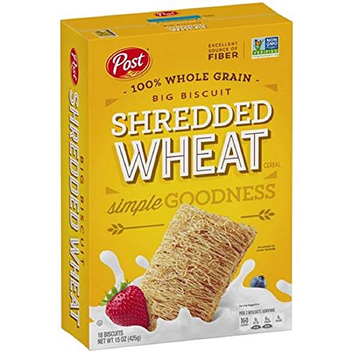 Shredded Wheat Big Biscuit Whole Grain Cereal, 15 Oz Pack Of 2