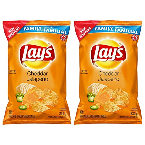Lay’S Cheddar Jalapeño Potato Chips 235G/8.3Oz, 2-Pack {Imported
