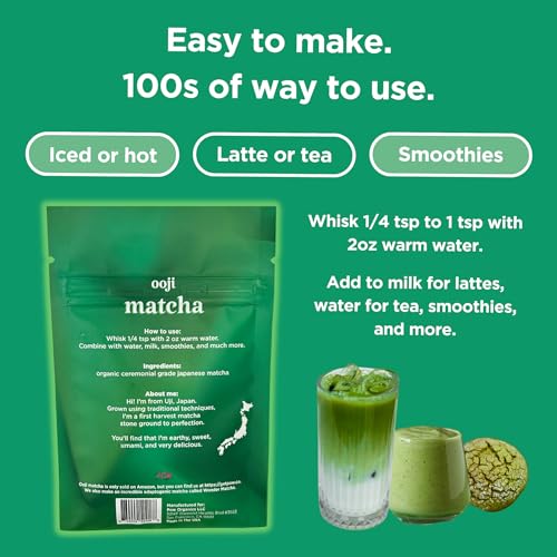 Ooji Ceremonial Grade Matcha 30g - Authentic Japanese Matcha G...