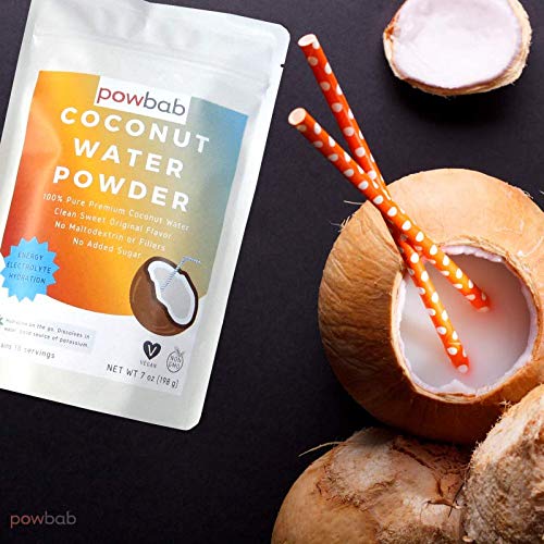Powbab Coconut Water Powder From 100% Organic Coconut. Pure Raw