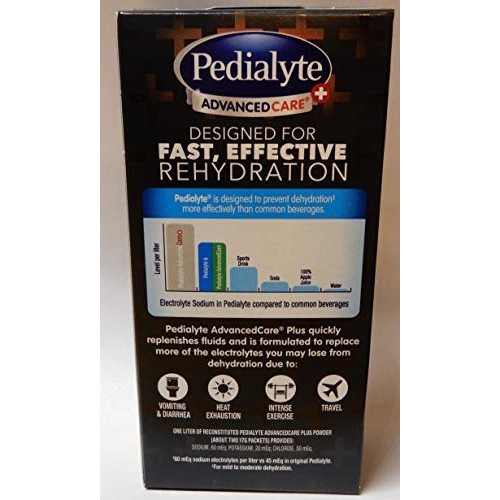 Pedialyte Advanced Care+ Electrolyte Solution Packets Strawberry