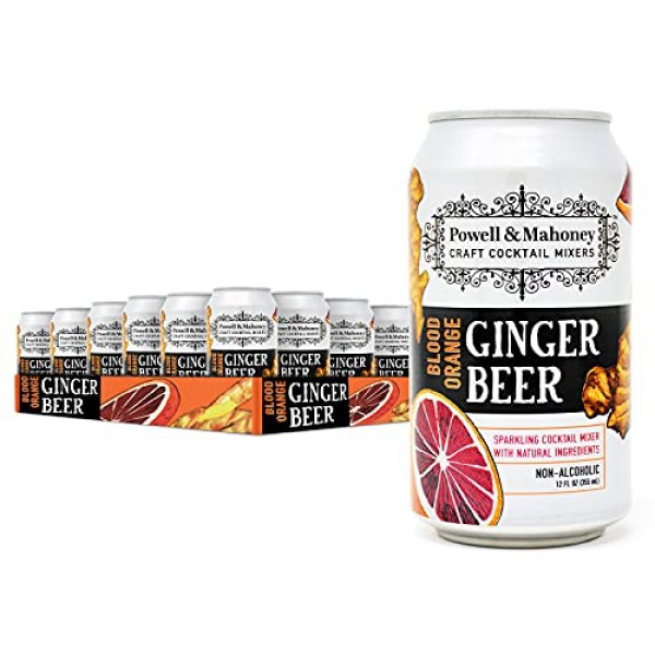 Powell & Mahoney Craft Cocktail Mixers Blood Orange Ginger Beer,...