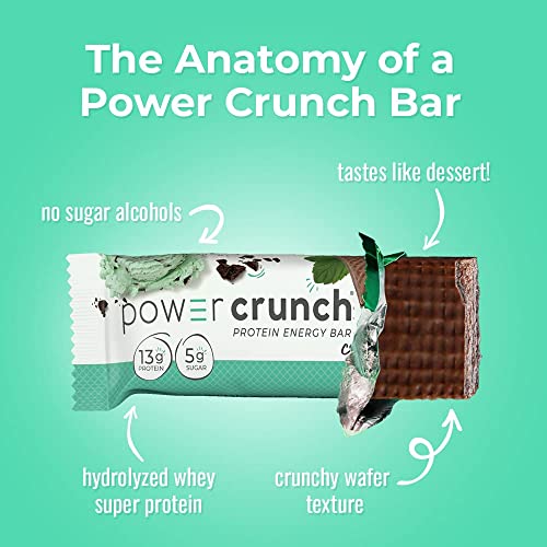 Power Crunch Whey Protein Bars, High Protein Snacks With Delicio