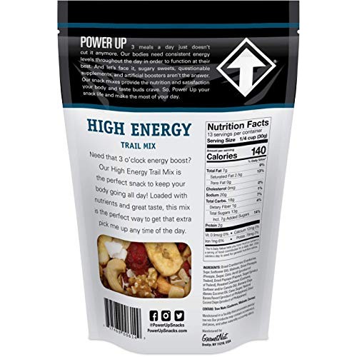 Power Up Trail Mix, High Energy Trail Mix, Keto-Friendly, Paleo-