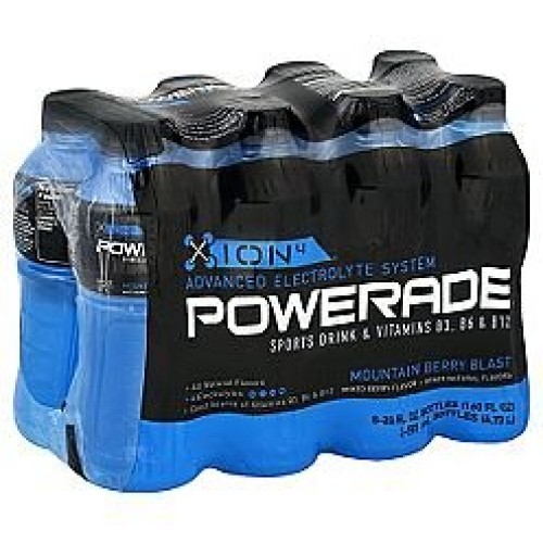 Powerade Energy Drink Ion4 Mountain Berry Blast 8 Pack 20 Oz Bot