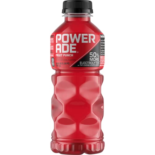 POWERADE Sports Drink Fruit Punch, 20 Ounce Pack of 24