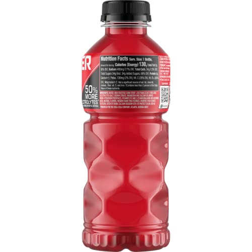 POWERADE Sports Drink Fruit Punch, 20 Ounce Pack of 24