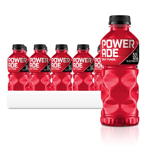 POWERADE Sports Drink Fruit Punch, 20 Ounce Pack of 24