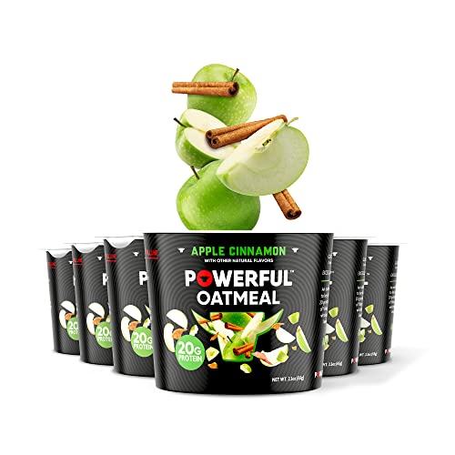 Powerful | Apple Cinnamon | High Protein Instant Oatmeal | Natur