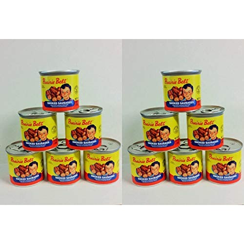 Prairie Belt Smoked Sausages 6 Pack of 4.5 Oz. cans Pack of 2