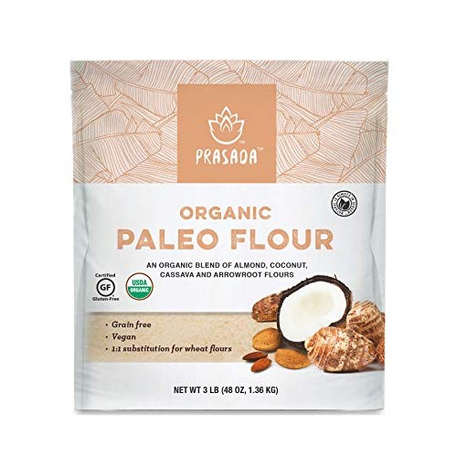 Prasada Organic Paleo Flour, Gluten Free Certified, Non-Gmo, 1-T