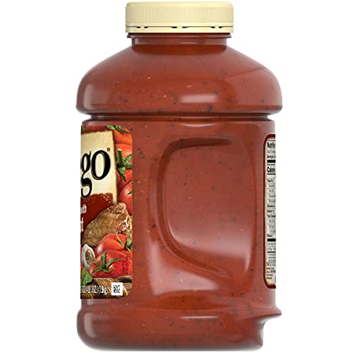 Prego Pasta Sauce, Flavored With Meat, 67 Oz