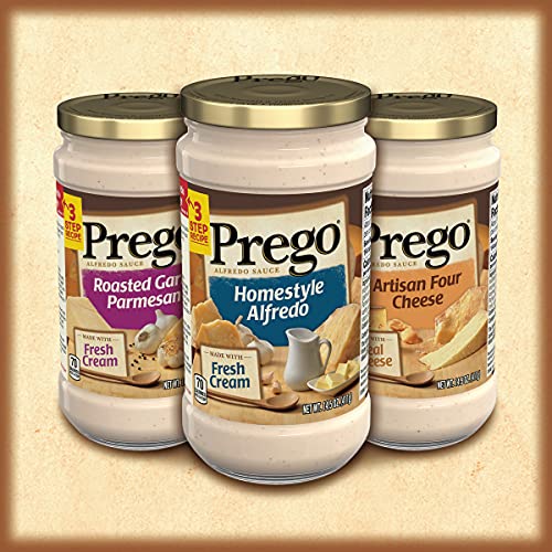 Prego Pasta Sauce, Four Cheese Alfredo Sauce, 14.5 Ounce Jar Pa