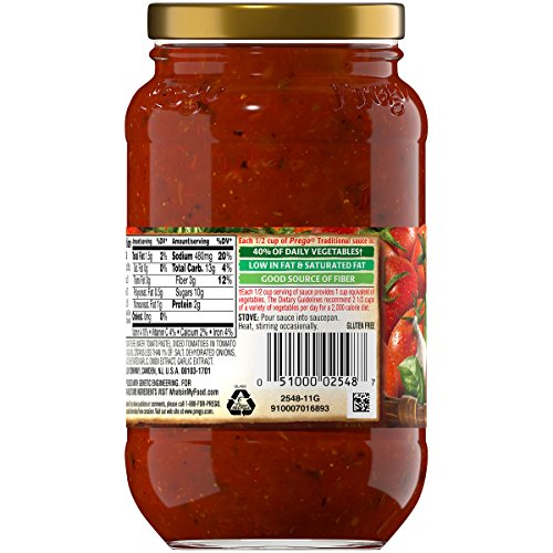 Prego Pasta Sauce, Traditional, 14 Oz. Jar