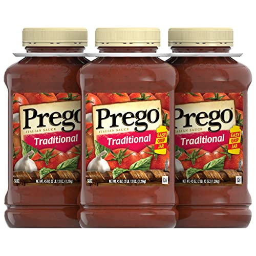 Prego Pasta Sauce, Italian Tomato Sauce With Meat, 45 Oz Pet, 3C