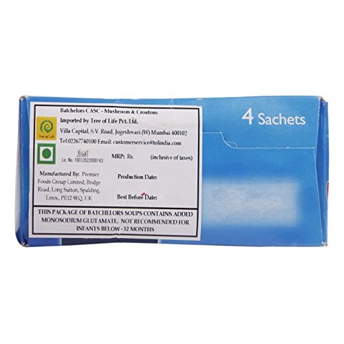 Batchelors Cup A Soup With Croutons Cream Of Mushroom 4S 99G