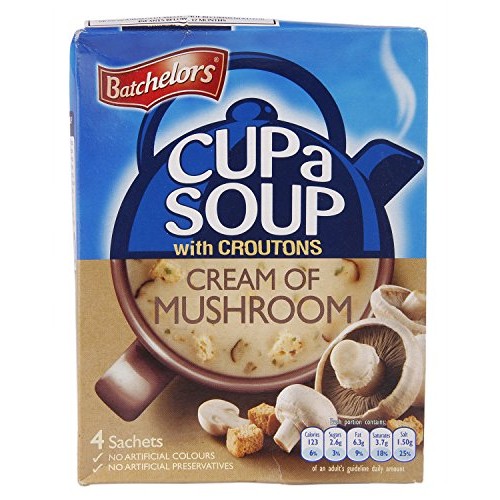 Batchelors Cup A Soup With Croutons Cream Of Mushroom 4S 99G