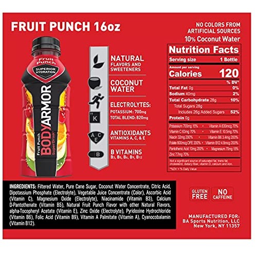 Bodyarmor Sport Drink Variety Pack 4 Flavors Bottles Pack Of 20