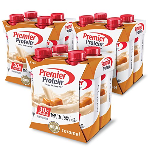 Premier Protein 30G Protein Shake, Caramel, 12 Count