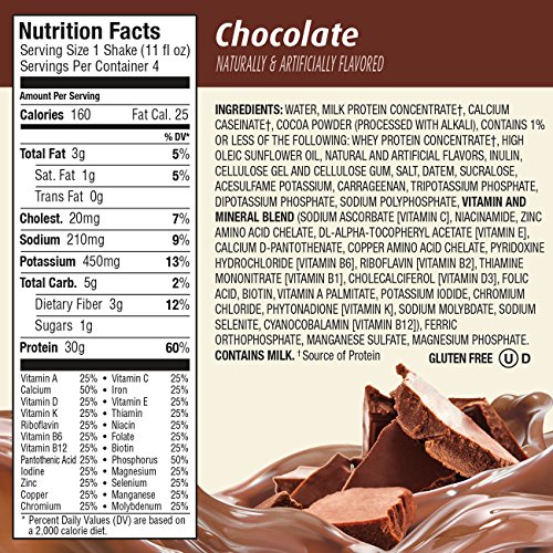 Premier Protein 30G Protein Shakes, Chocolate, 11 Fluid Ounces,