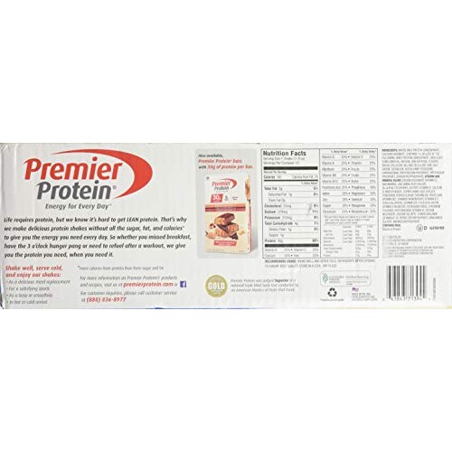 Premier Protein 30G Protein Shakes. Vanilla 11 Fl. Oz, 12 Pack